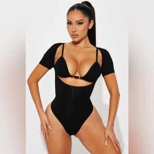 Always Giving Bodysuit Black XS New